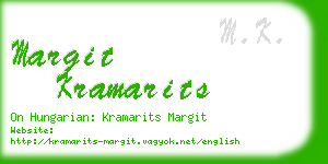 margit kramarits business card